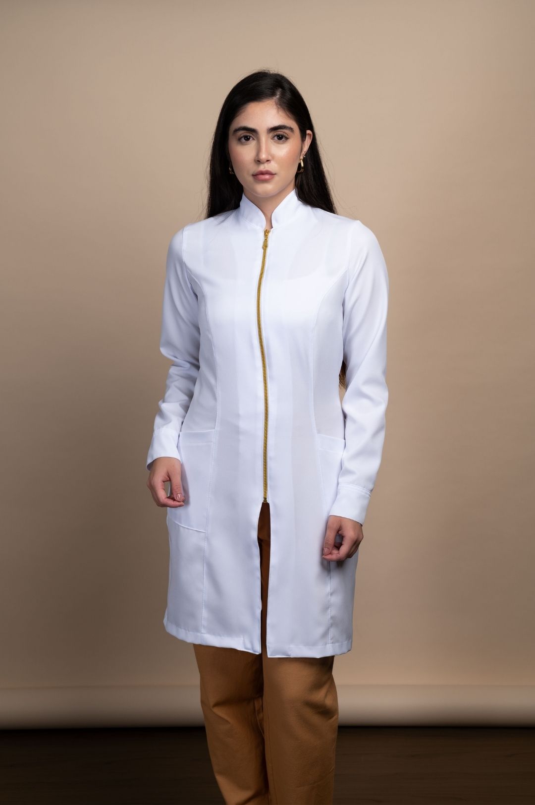 Jaleco Acinturado Feminino Branco