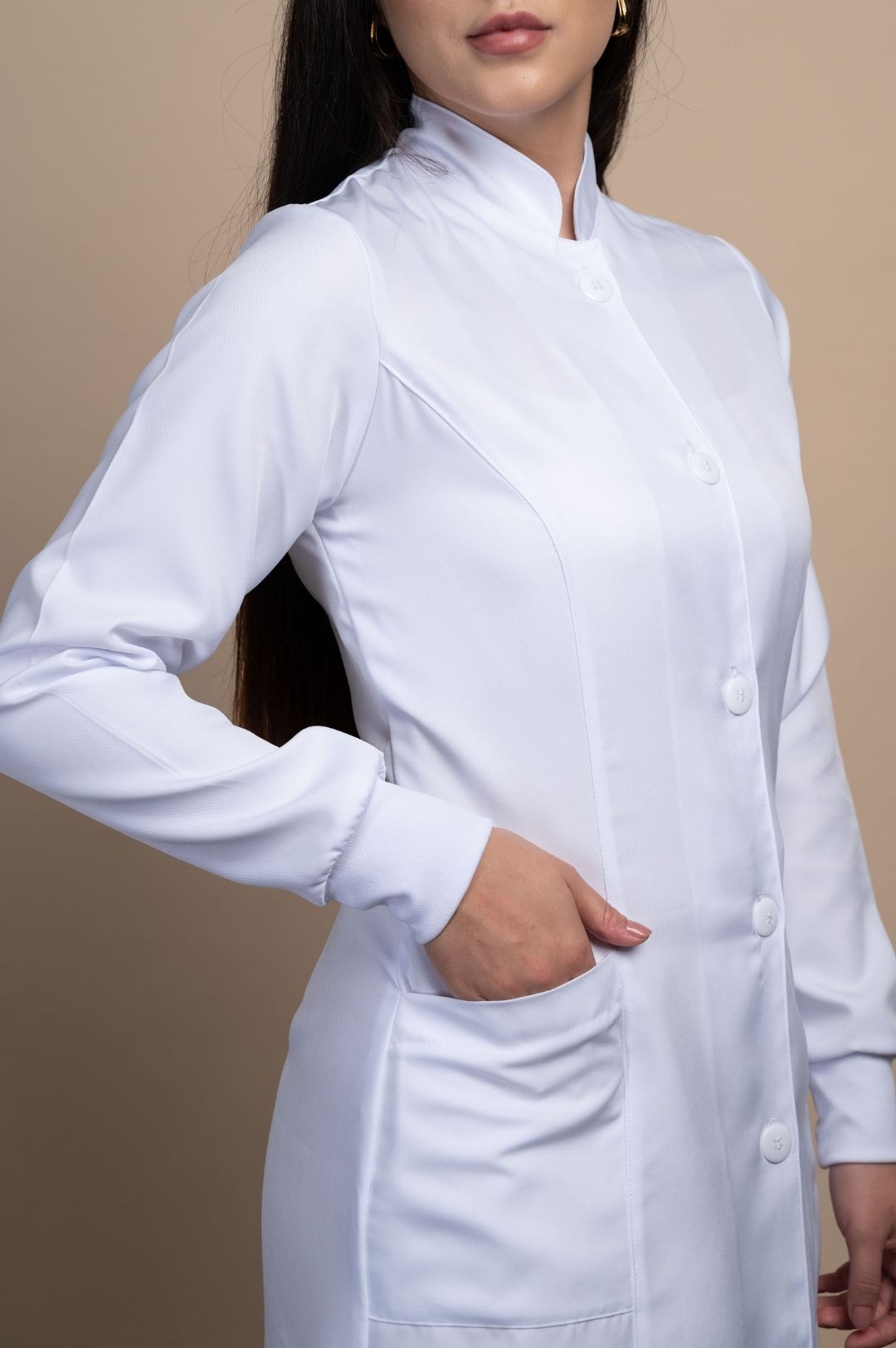 Jaleco Feminino com Punho e Botão - Imagem 4