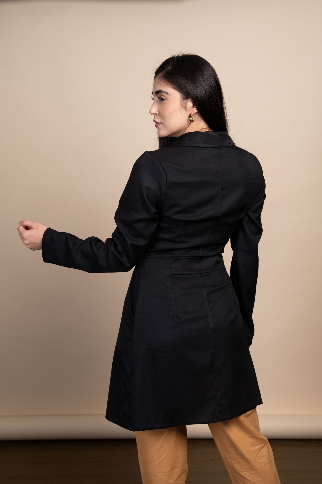 Jaleco Feminino Preto Elisa - Imagem 3