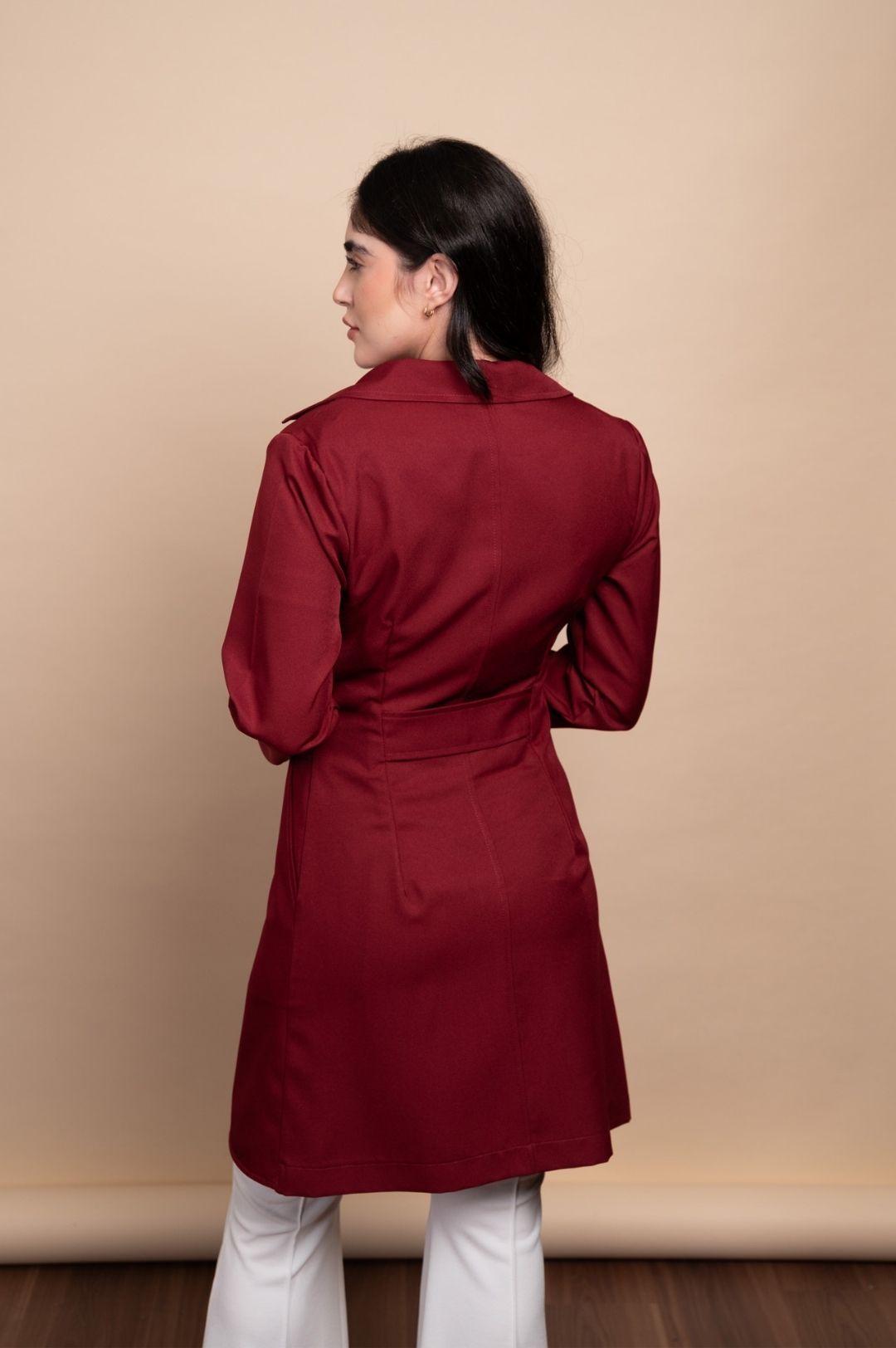 Jaleco Feminino Elisa Vinho - Imagem 3