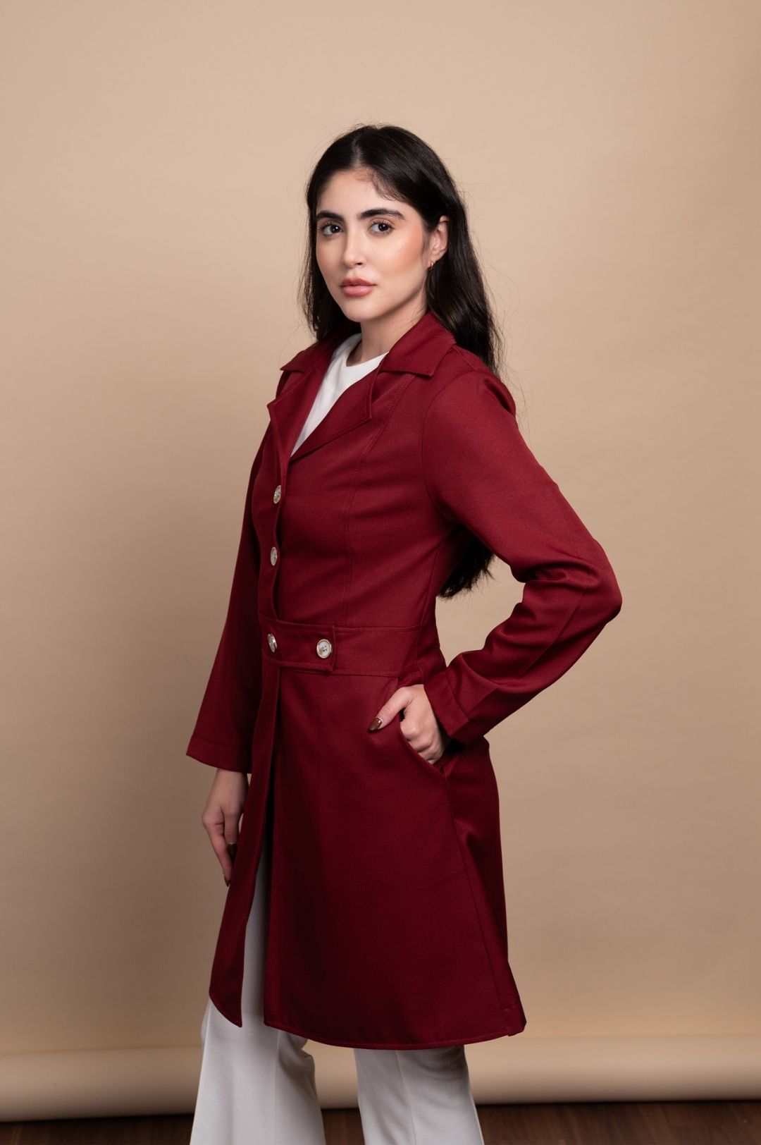 Jaleco Feminino Elisa Vinho