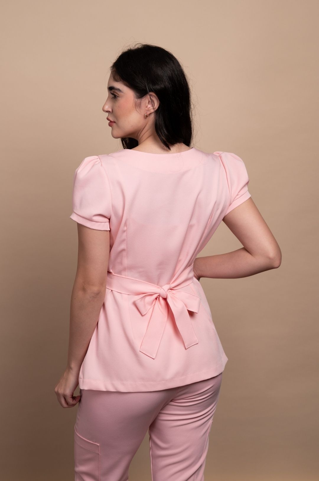 Scrub Pijama Cirúrgico Feminino Rosa Larissa - Imagem 2